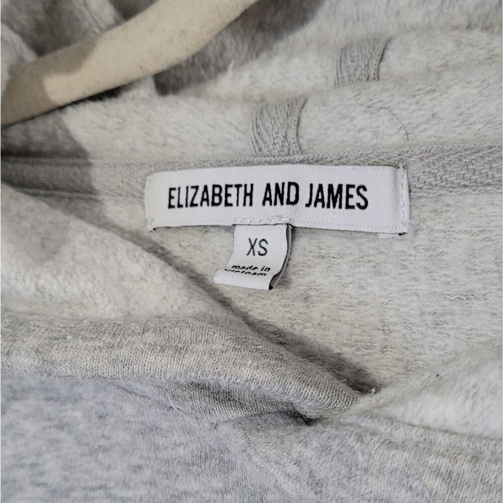 Elizabeth and James size XS peace sign gray hoodie - Picture 3 of 4
